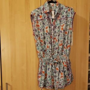 Poupette St Barth Short Jumpsuit Margo Sky Blue Cl